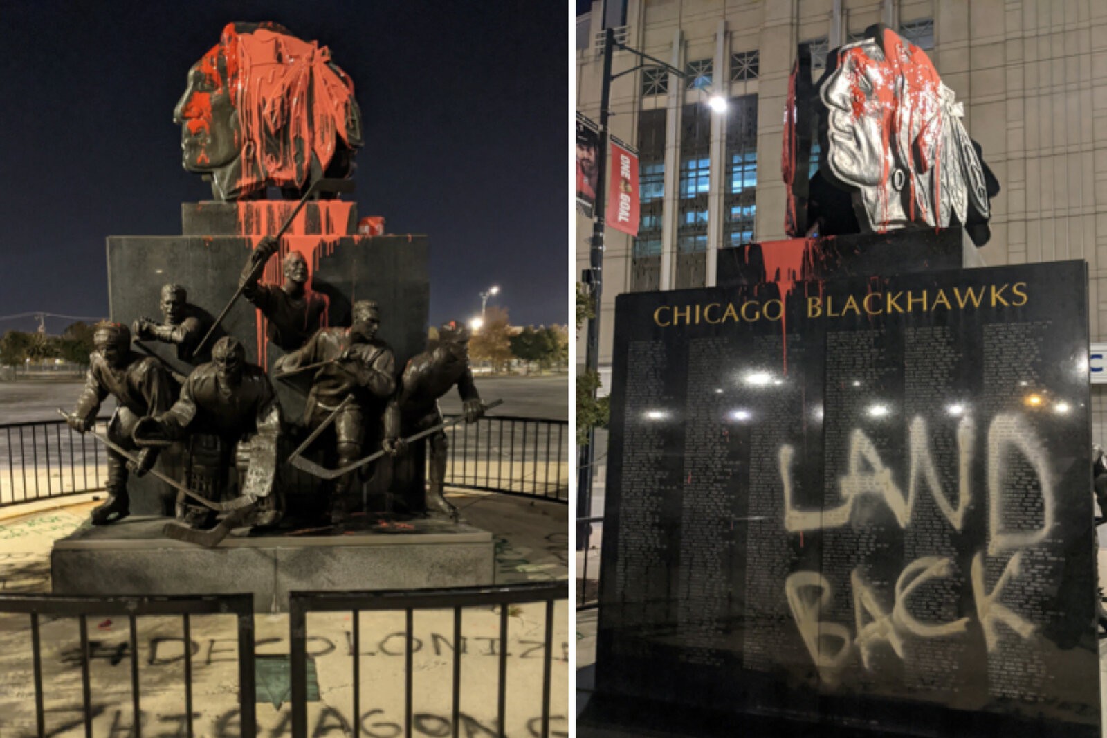 Posąg Blackhawks