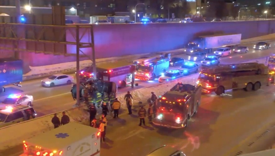 Chicago wypadek Dan Ryan