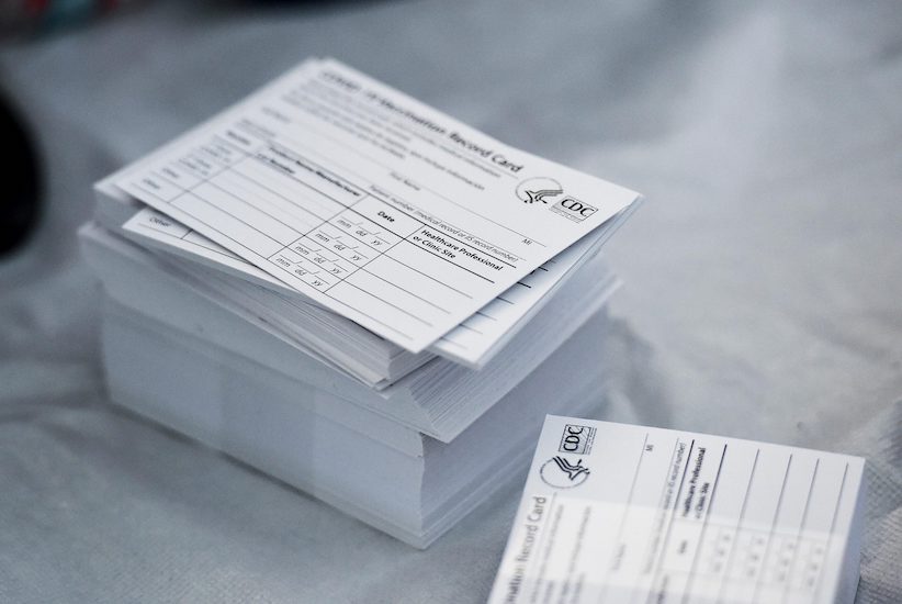 zaświadczenie karta szczepień vaccine card